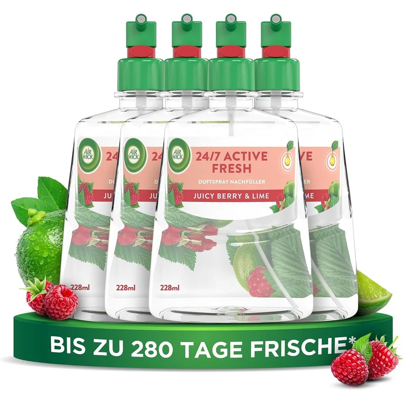 Air Wick Active Fresh Juicy Berry & Lime 4 x 228 ml