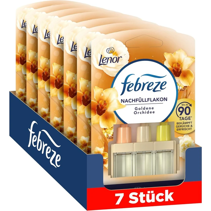 Febreze 3Volution Lenor Golden Orchidee navulfles 7 x 20 ml