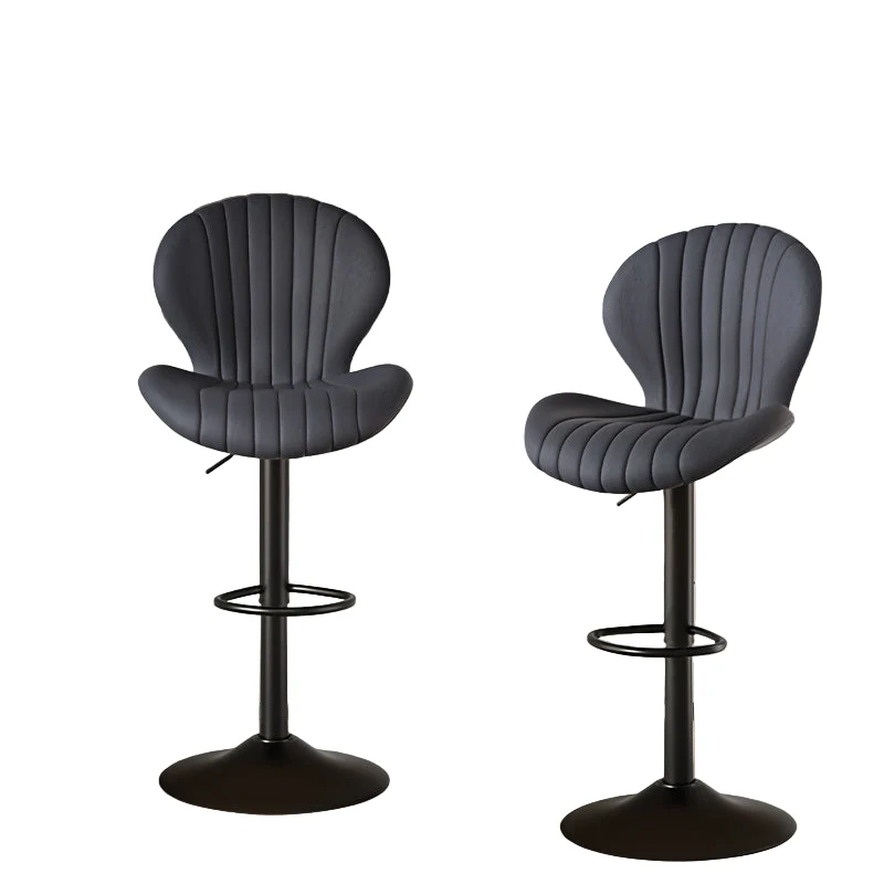 Barstoel – Barkruk – Barstoel Kruk – Barkrukken Set – Barstoel Met Rugleuning – Verstelbaar – Draaibaar – Kunstleren Zitting – Stijlvol Metalen Frame