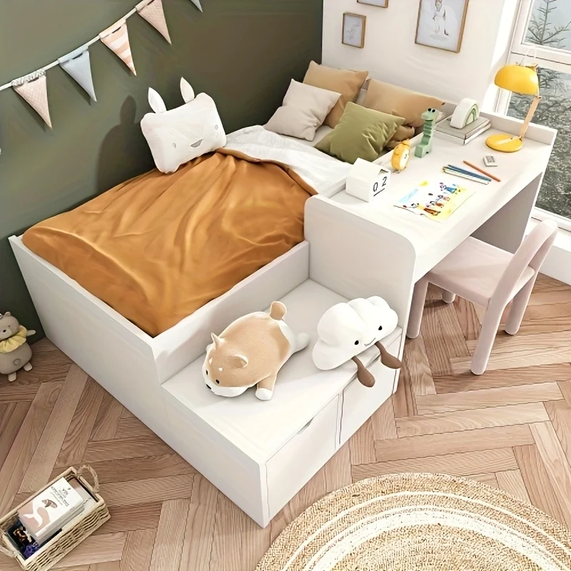 Minimalistisch Bedframe – Bedframe – Bedbodem – Bed Stevig – Slaapkamermeubel – Wit – Direct Gebruik – Duurzaam Bamboe
