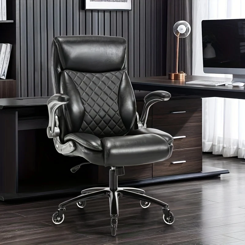 Bureaustoel – Office Chair – Gamingstoel – Draaistoel – Kantoorstoel – Verstelbare Armleuningen – Ergonomisch Met Lendensteun & Hoofdsteun – Zware Metalen Basis Met 360° Draaibare Zwenkwieltjes
