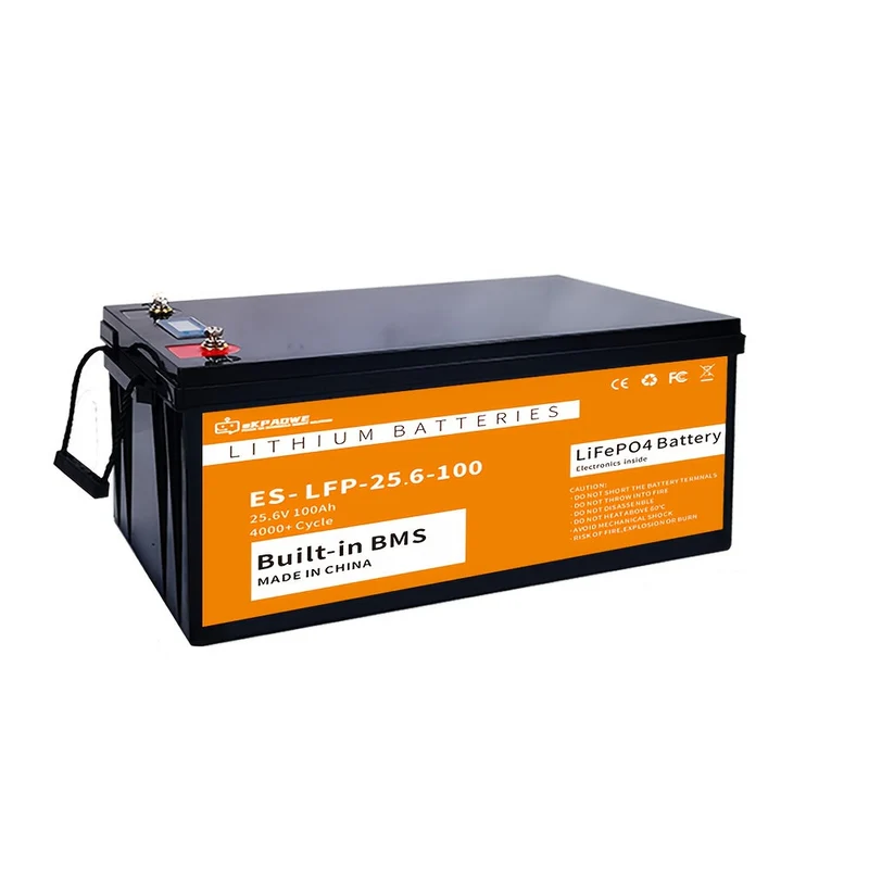 LiFePO4 Accu 24V 100Ah – Lithium Batterij – Solar Accu – Camper Accu – Boot Accu – Draadloos BMS – Lange Levensduur – Compact ABS Behuizing