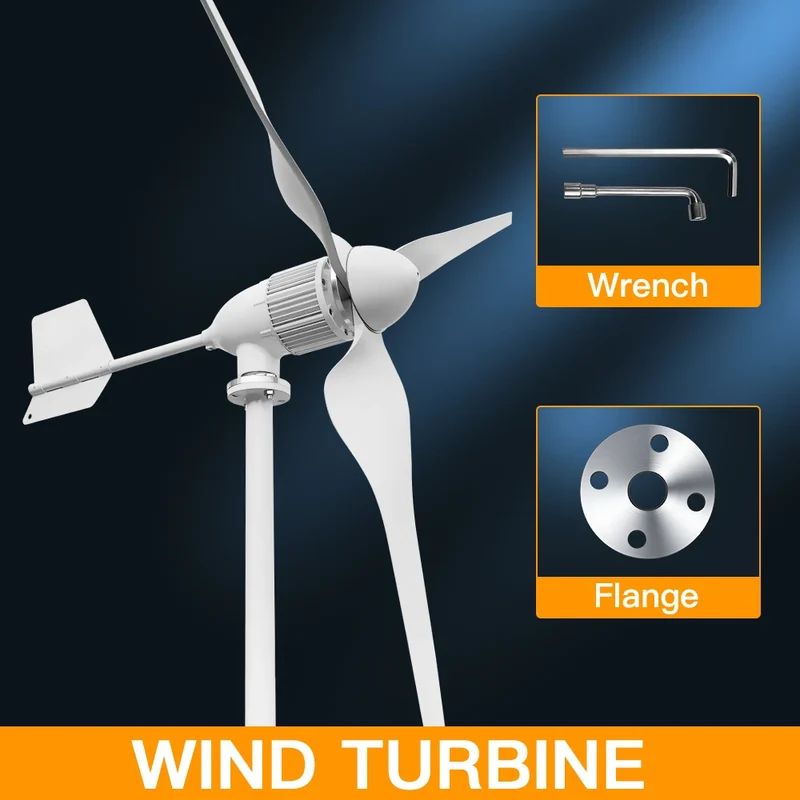 Windturbine – Horizontale Turbine – Windgenerator – Duurzame Energie – 5000W – Aluminium Behuizing - 24V