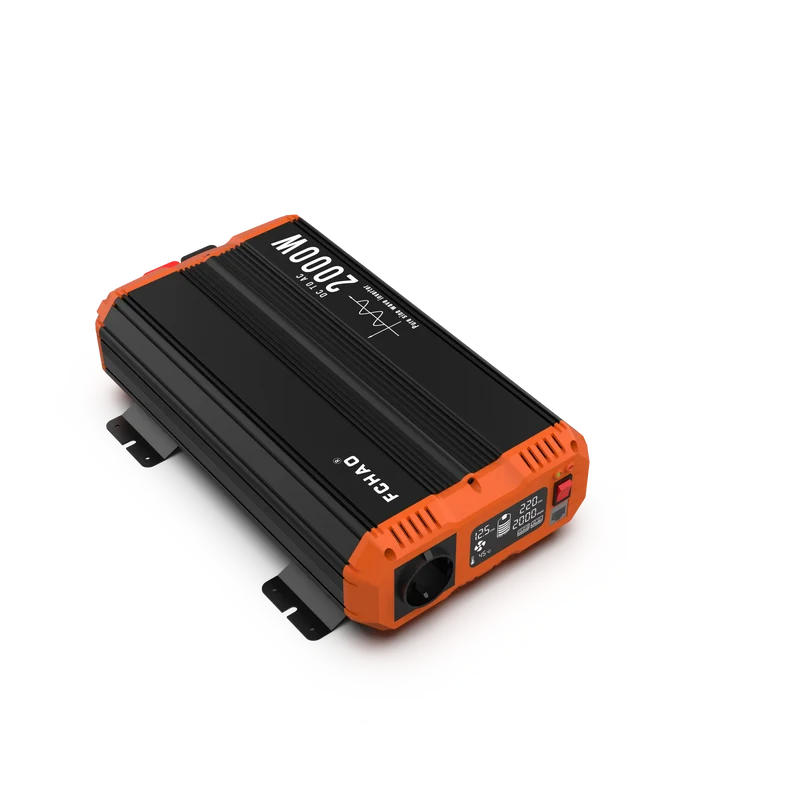 Zuivere Sinusomvormer – 12V Omvormer – 24V Omvormer – Stroomomvormer – Noodstroom – 2000W Continu Vermogen – LCD-Display Met Afstandsbediening
