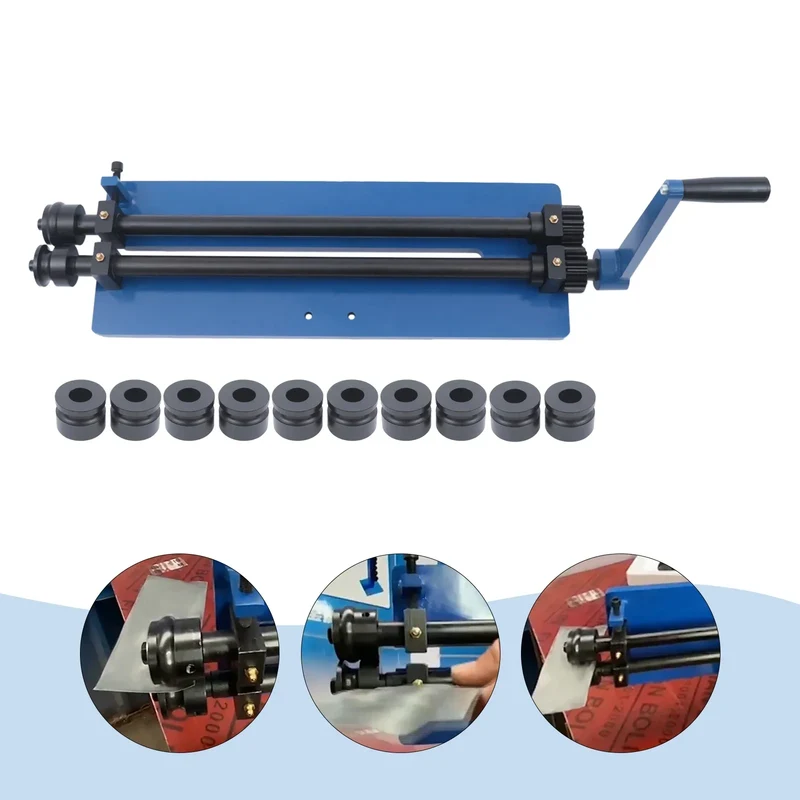 Bead Roller – Metaalroller – Plaatwerk Roller – Ribbels Roller – Handmatige Beadroller – 460 Mm Werkbreedte – 6 Inzetstukken