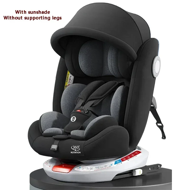 Autostoel - Autostoeltje voor Baby - 0-4 Jaar - ECE Gecertificeerde Kinderzitplaats - met Isofix en Latch Systeem - voor Veiligheid en Comfort - Zwart