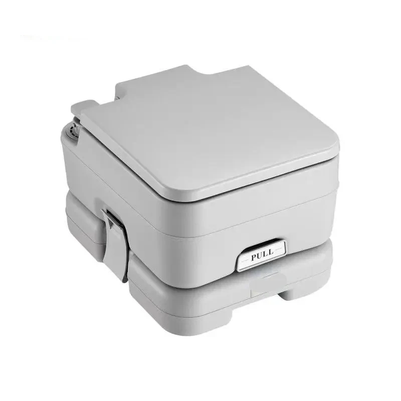 Camping Toilet - Porta Potti - Camping wc - Draagbaar Toilet - Portable Toilet - 5.2 Gal - Lekvrij, Geurloos en Met Drukspoeling - voor Outdoor, Camper of Noodgebruik - Meeneembaar Toilet - Chemisch Toilet