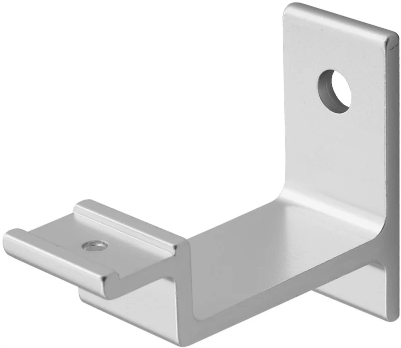 Hermeta Leuninghouder 65mm - Vlak Zadel - Aluminium Naturel - 3541-01