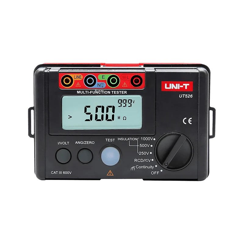 Multimeter – Meetinstrument – Spanningsmeter – Weerstandsmeter – Doorgangstester – 250/500/1000 V Isolatietest – Compact Met Draagtas