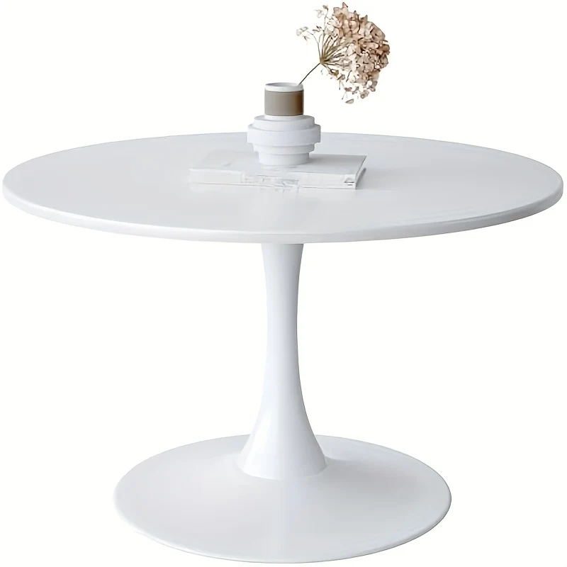 Eettafel – Ronde Tafel – Keukentafel – Kleine Eetkamertafel – Balkon Tafel – Houten Tafelblad – Compact Ø 80 cm
