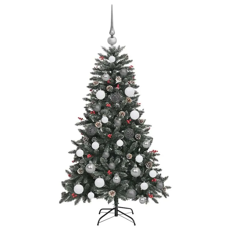 Kerstboom – Kunstkerstboom – Nepkerstboom – Dennenboom – Kerstversiering – Groen PVC – 120 cm – Inclusief Standaard