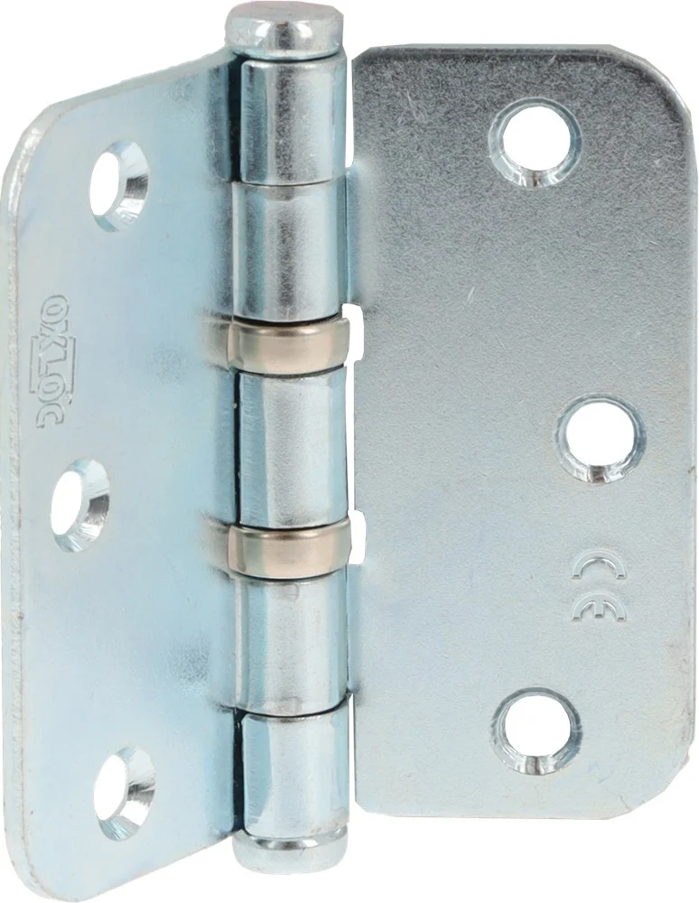 Oxloc KOGELSCHARNIER 76x76mm ROND GEGALV.