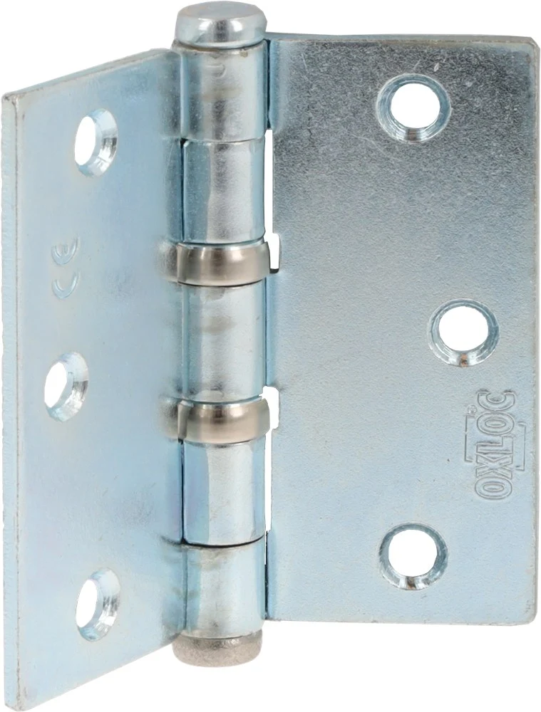Oxloc KOGELSCHARNIER 76x76mm RECHT GEGALV.
