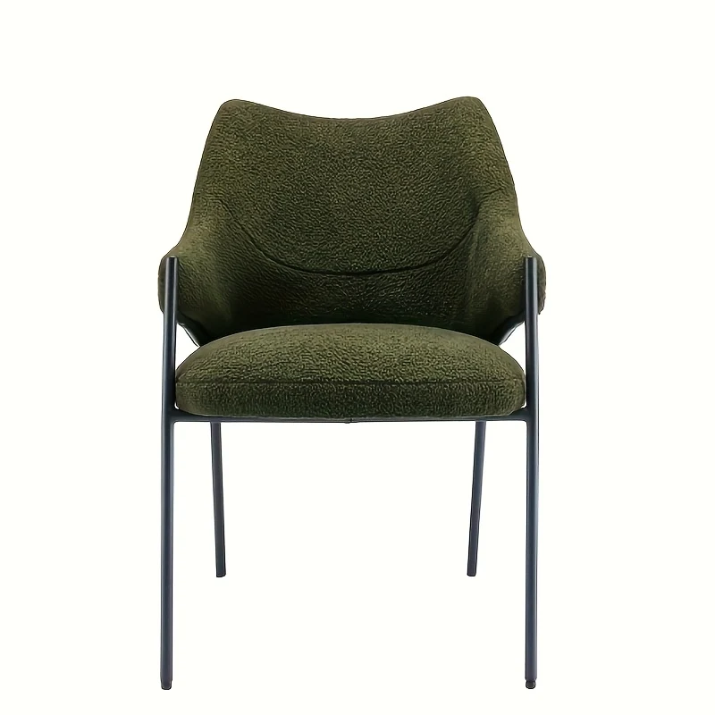 Eetkamerstoel – Stoel Voor Eetkamer – Dining Chair – Accentstoel – Kuipstoel – Moderne Groene Kleur – Stevige Rugleuning – Onderhoudsvriendelijke Stof