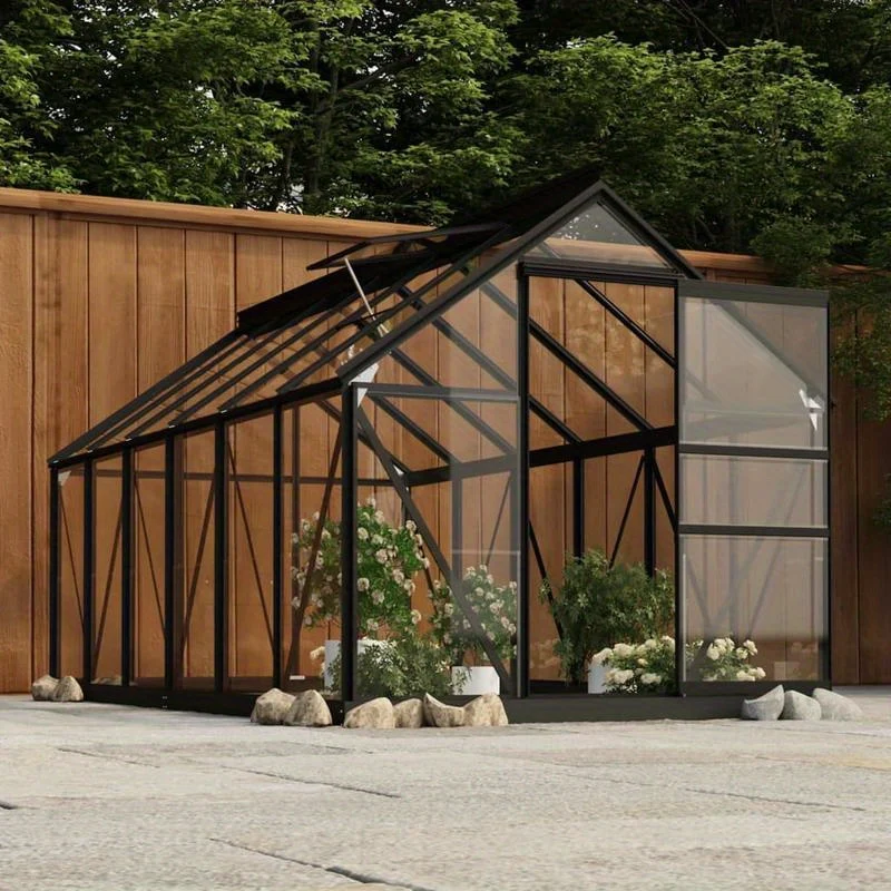 Kweekkas – Tuinkas – Broeikas – Serre – Kas – Aluminium Frame – UV-bestendige Polycarbonaat Panelen – Groot Walk-In Ontwerp – Ventilatiesysteem