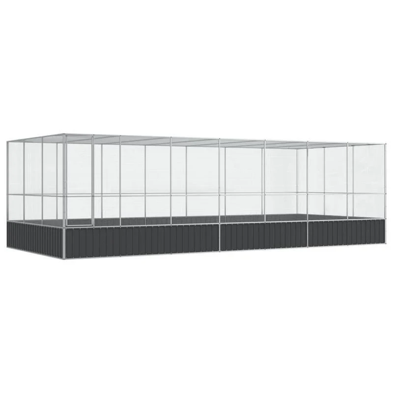 Volière – Vogelkooi – Vogelverblijf – Vogelhuis – Parkietenkooi – Gegalvaniseerd Staal – Modulair & Uitbreidbaar – Ruim & Duurzaam