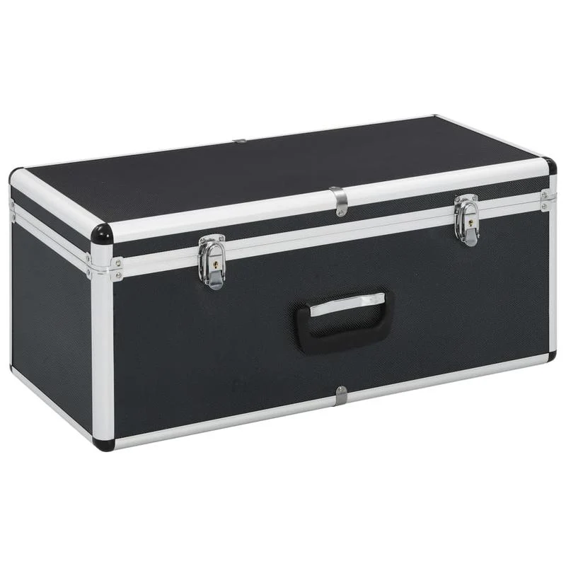 Opbergkoffer – Opbergkist – Gereedschapskoffer – Opbergbox – Opbergbak – Aluminium & ABS – Set Van 2 Met Slot & Verstevigde Hoeken