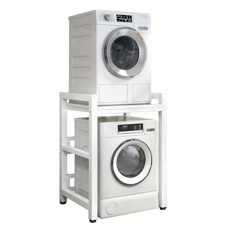 Wasmachineplank – Wasmachineplankje – Opbergrek Wasruimte – Wasmachineblad – Verstelbare Wasmachine Kast – Maximale Draagkracht 350 kg – Hoogte Verstelbaar