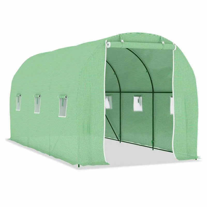 Kweekkas – Tuinkas – Broeikas – Mini Kas – Plantenkas – Ruime 9 m² – Weerbestendig PVC – Eenvoudige Montage