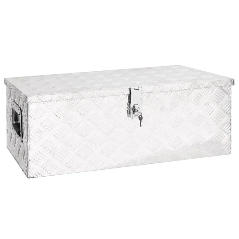 Gereedschapskist – Gereedschapskoffer – Toolbox – Opbergkist – Opbergbox – Aluminium – 80 x 39 x 30 cm – Duurzaam en Veilig afsluitbaar