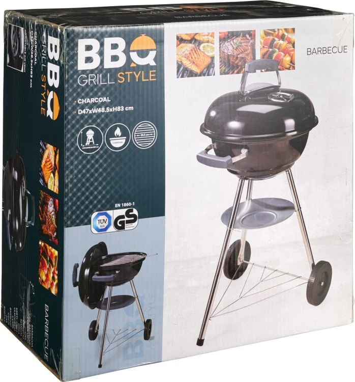 Kogelbarbecue ⌀45x63cm zwart