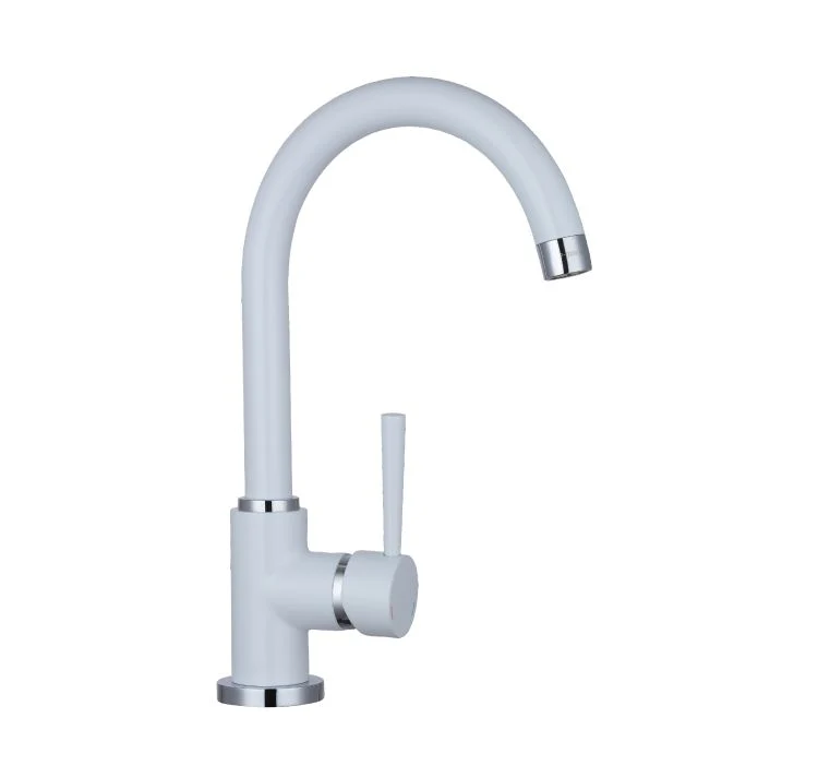 Schutte Cornwall keukenkraan met hendel hoogglans wit