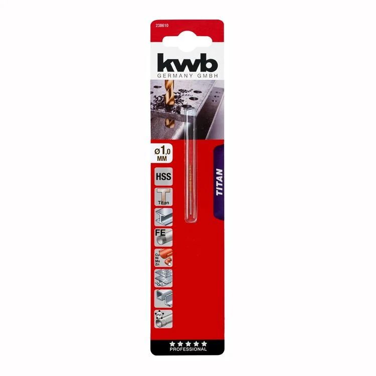 KWB titan metaalboor ø1mm