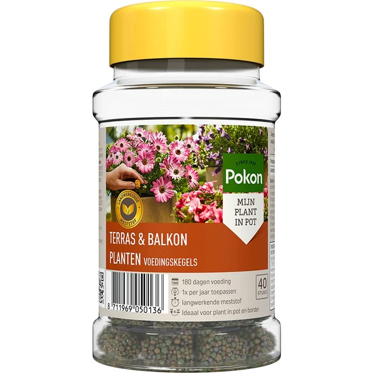 Pokon Terras & balkon voedingskegels 40st