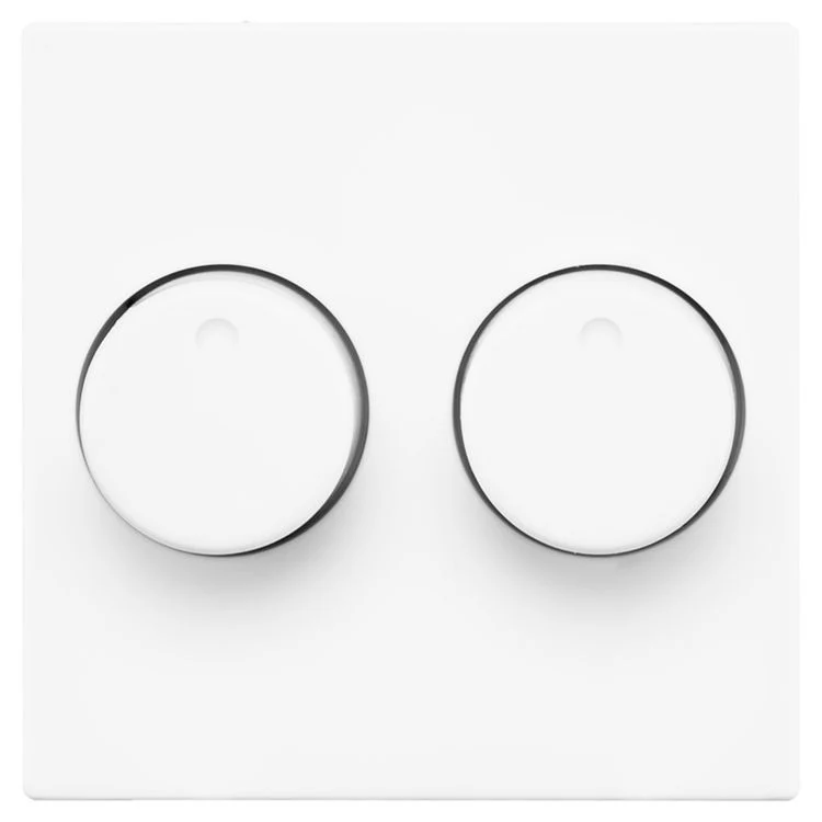 ION Industries V1/J1 centraalplaat/knop duo dimmer alpine wit