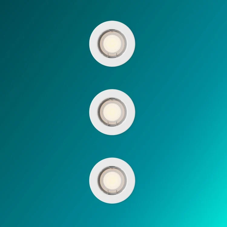 Philips LED inbouwspot Peridot wit ⌀8,3cm set van 3 500lm