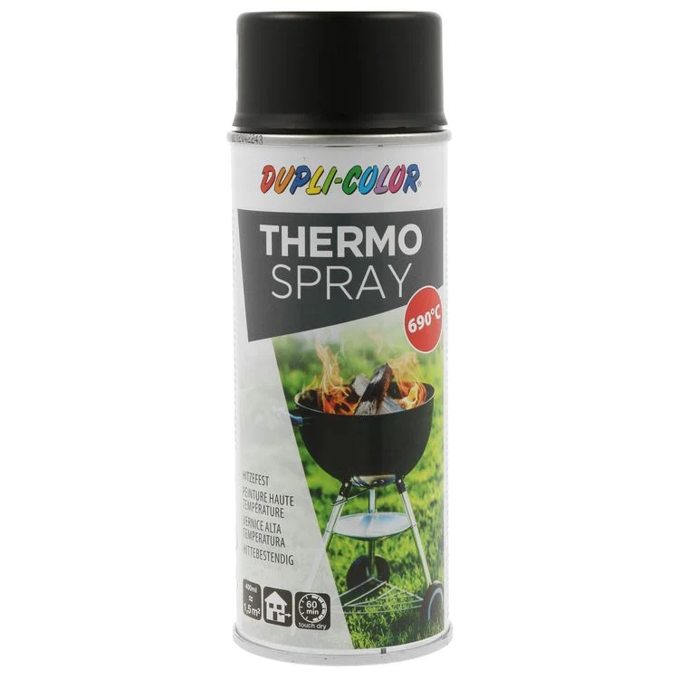 Dupli-Color thermo spuitlak mat zwart 400ml