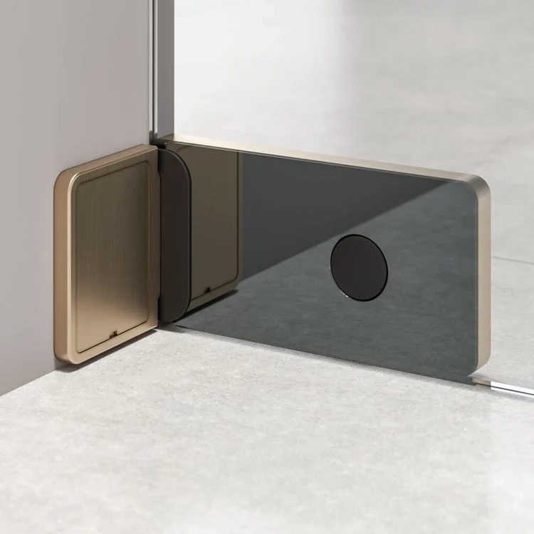 Sealskin Pure inloopdouche anti-kalk geborsteld goud 7,2x118x200cm