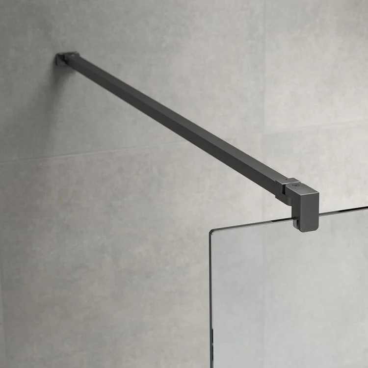 Sealskin Pure inloopdouche anti-kalk gunmetal grijs 7,2x98x200cm