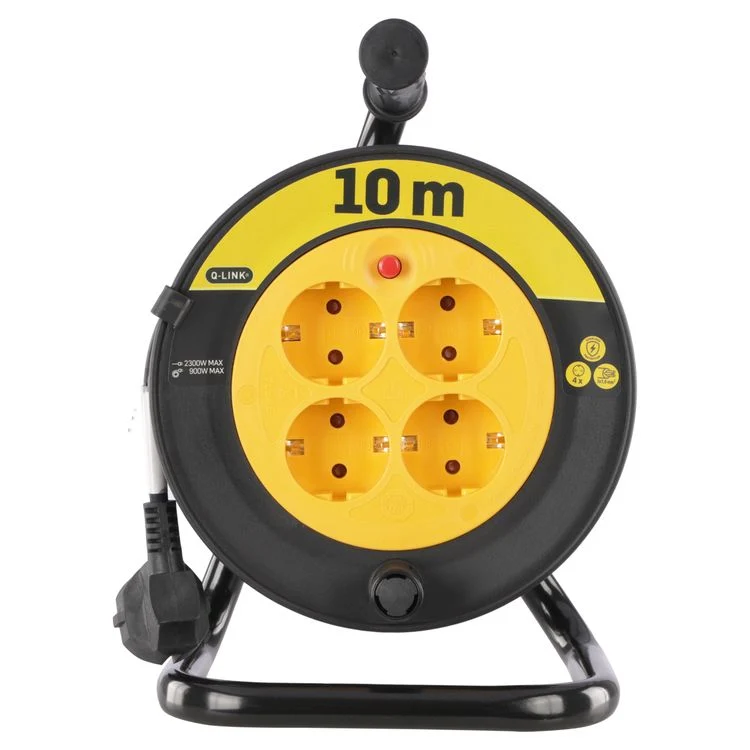 Q-Link kabelhaspel 4-voudig 10m