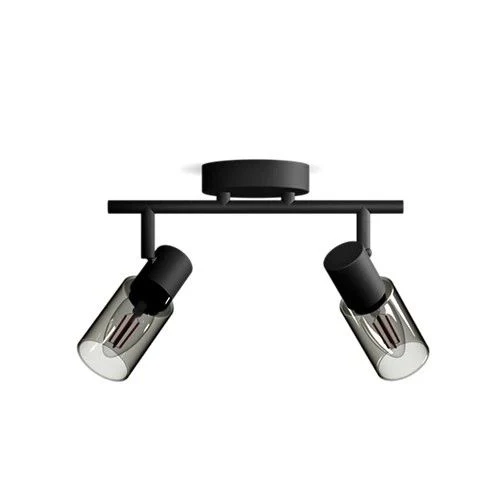 Philips opbouwspot Palms zwart 2-lichts