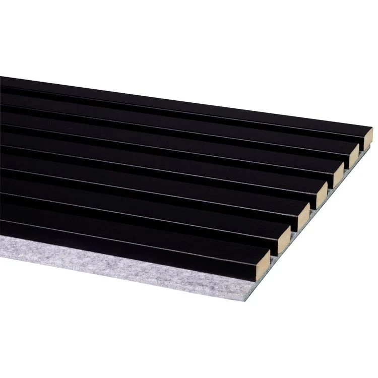CanDo Decowall Acoustic wandpaneel zwart 260x30cm 2st