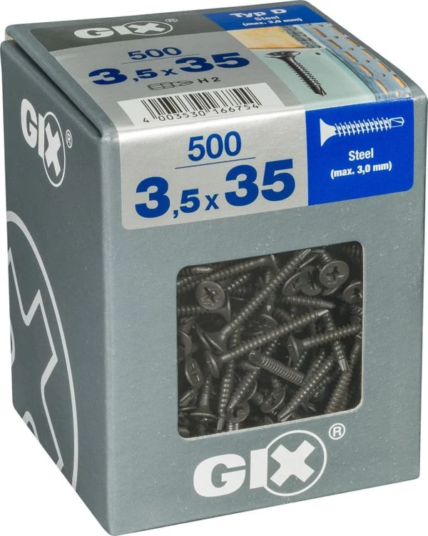Spax GIX gipsplaatschroef philips trompetkop 3,5x35mm 500st