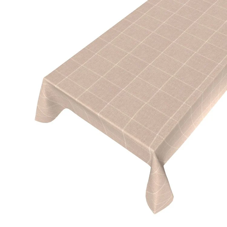 Dylan tafelkleed effen beige 140cm per meter
