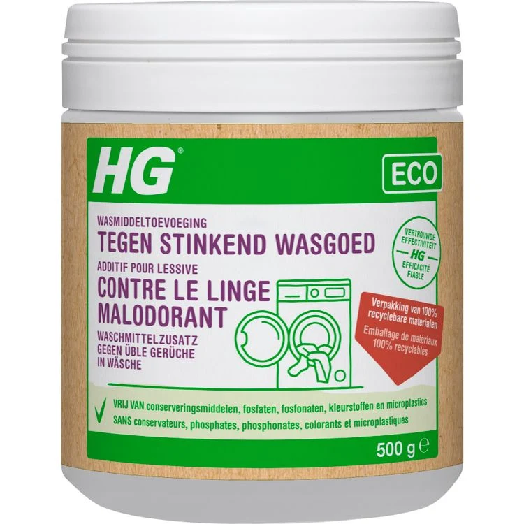 HG wasmiddeltoev tegen stinkend wasgoed