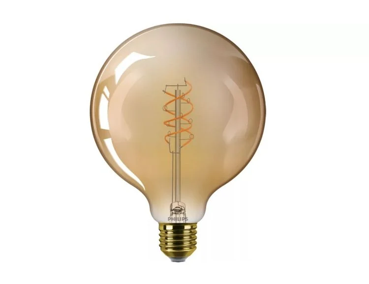 Philips Vintage LED lamp globe dimbaar E27 amber extra ww 7,3W 806LM