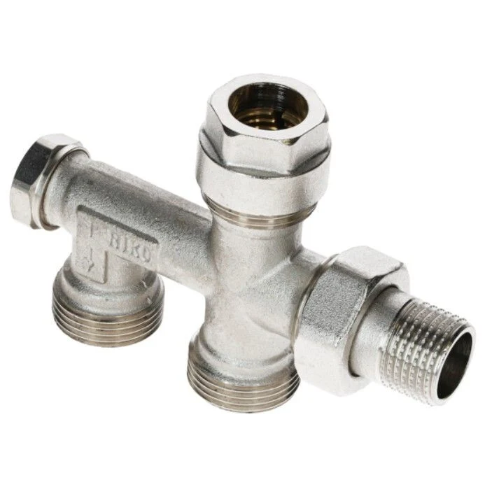 Sanivesk radiator onderblok onderblok zilver 1/2"