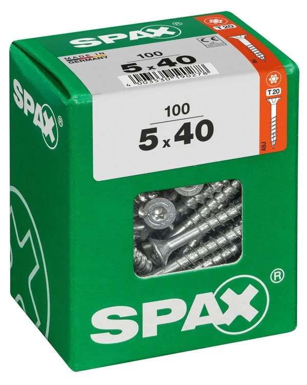 Spax schroef T-star plus verzonken kop 5x40mm 100st