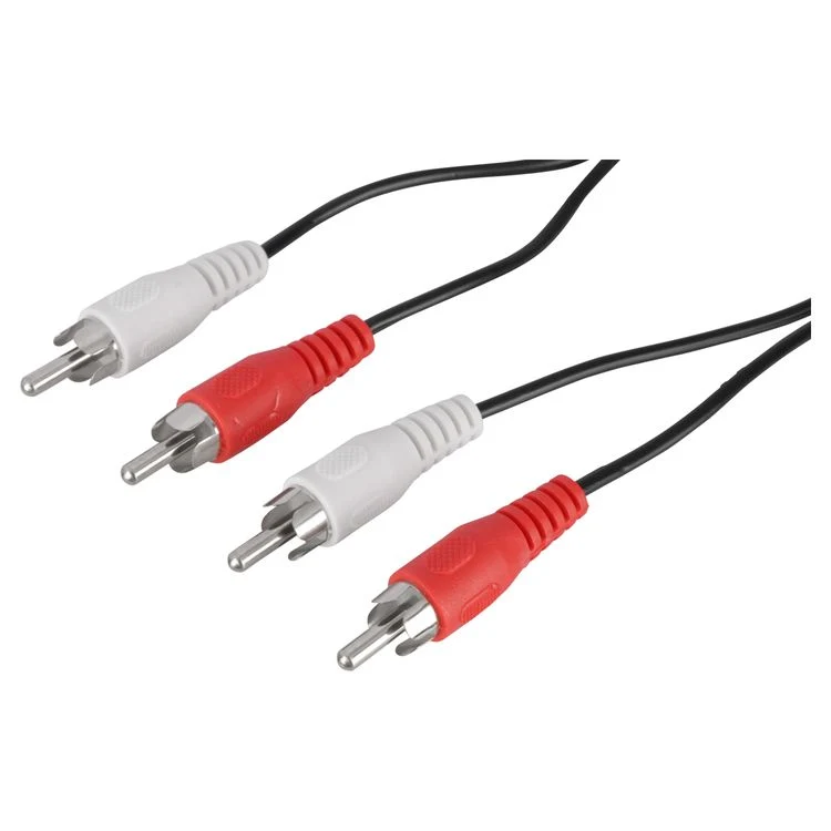 Q-Link Tulp kabel rood, wit 1,5m