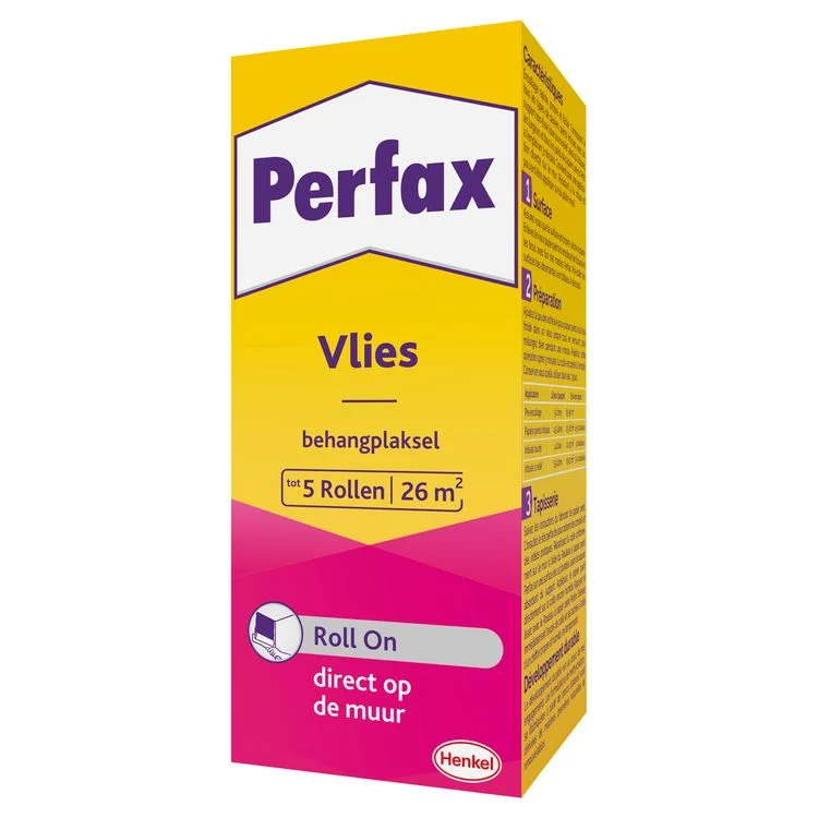 Perfax Vlies Roll on behanglijm elastisch transparant 200gr
