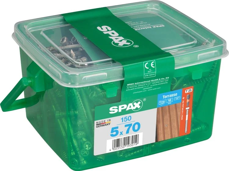 Spax Terrasse terrasschroef T-star plus cilinderkop 5x70mm 150st