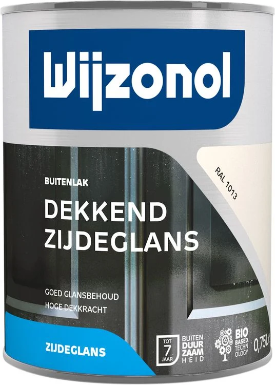 Wijzonol RM lak zijdeglans RAL1013 parelwit 750ml
