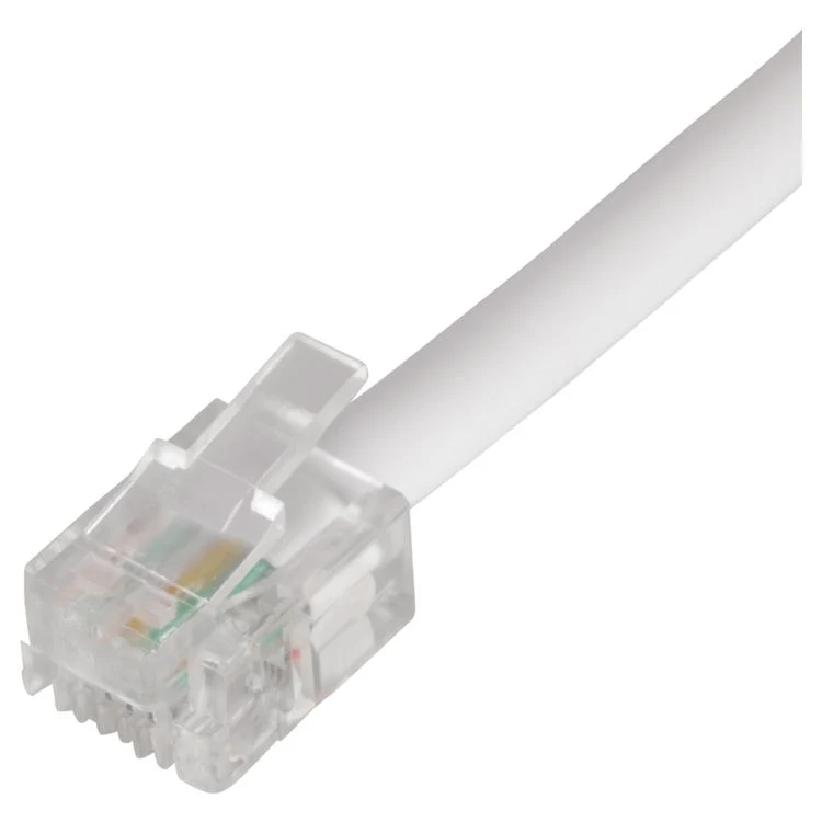 Q-Link telefoon aansluitsnoer 2RJ11 wit 10m