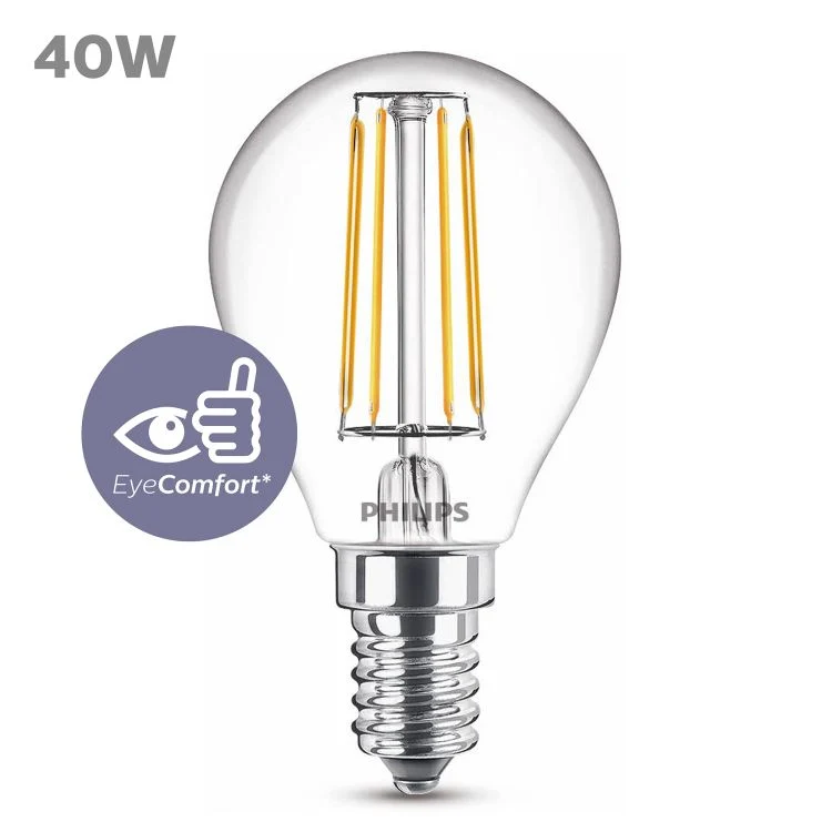 Philips LED lamp kogel E14 helder ww 3,4W 470LM