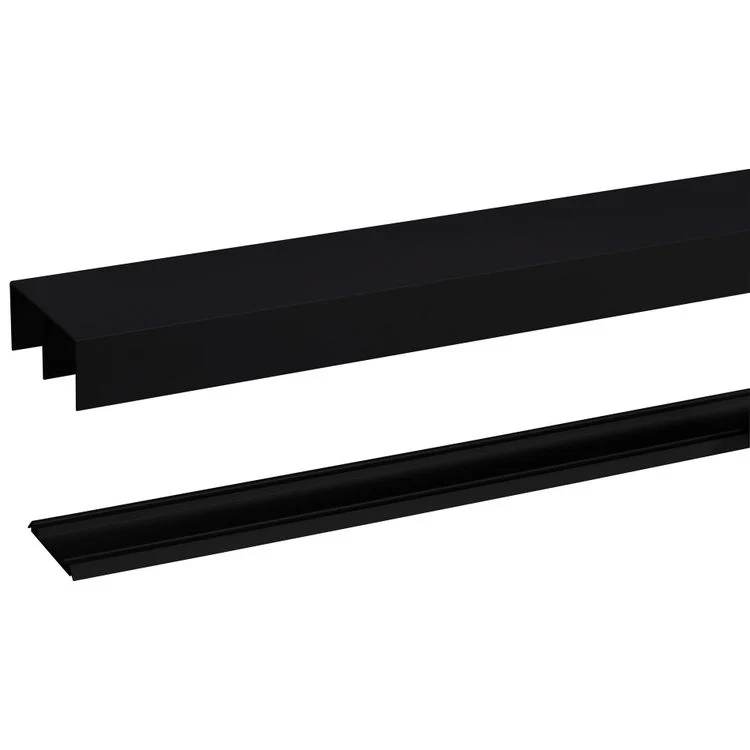 Storemax schuifdeurrail Basic R40 zwart metaal 180cm