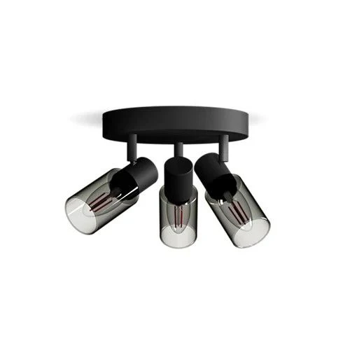 Philips opbouwspot Palms zwart 3-lichts
